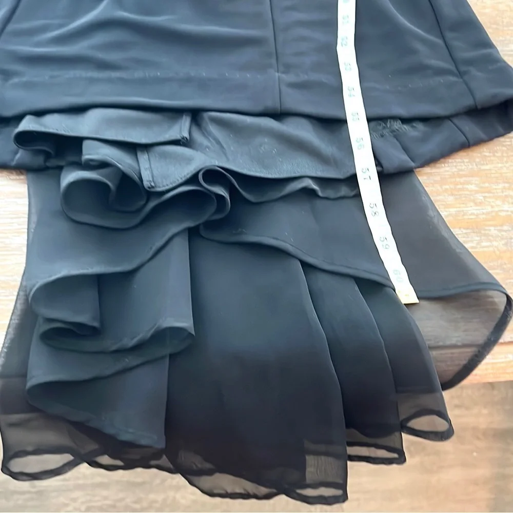 NWT, VTG Fanny Collection, Black,Draped Open-Back,Fishtail Evening Gown,Size 10